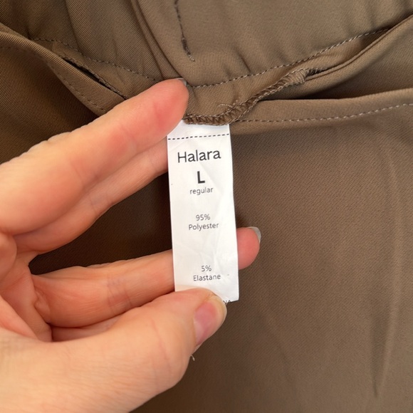 HALARA HIGH WAISTED SIDE TIE INVISIBLE ZIPPER WIDE LEG PANT LARGE - Picture 8 of 9